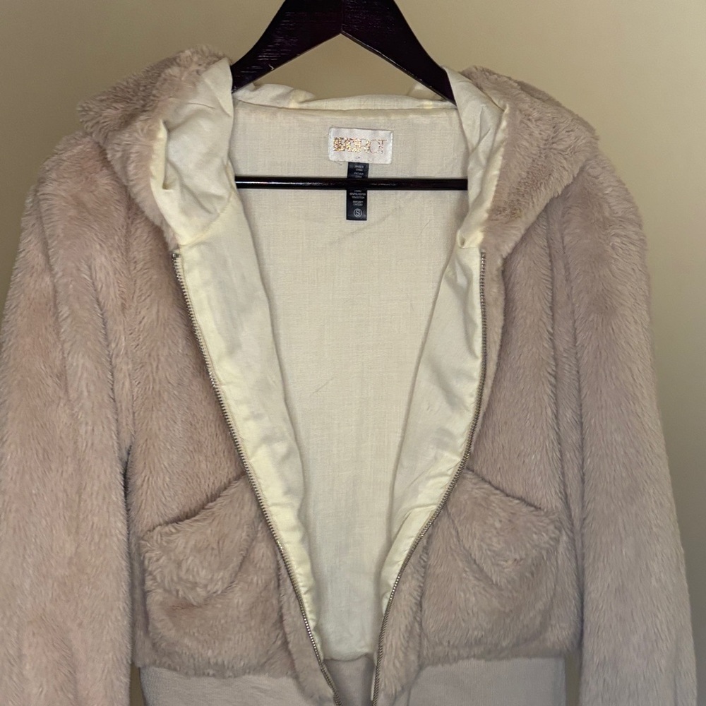 Beach Riot Cream Teddy Jacket